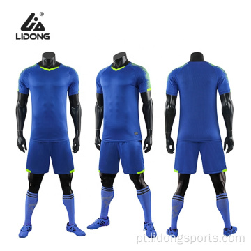 O futebol de sublimação personalizado usa camisa de futebol seco rápido
